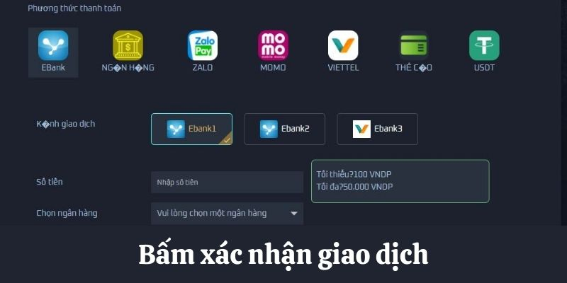 Hướng dẫn rút tiền bằng 3 bước đơn giản như sau