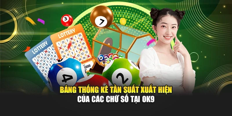 Bảng thống kê tần suất xuất hiện của các chữ số tại OK9